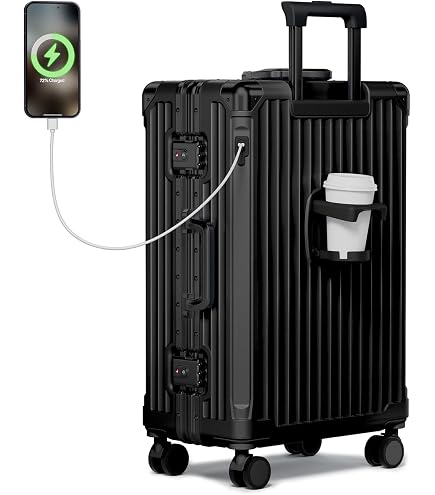 Amazon.com | HotWay 26 Inch Checked Zipperless Luggage with Cup