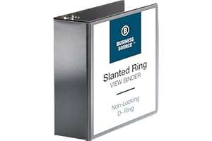 Business Source Basic D-Ring View Binders