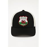 1863FC Wrexham Vintage Trucker Hat Crest- Black