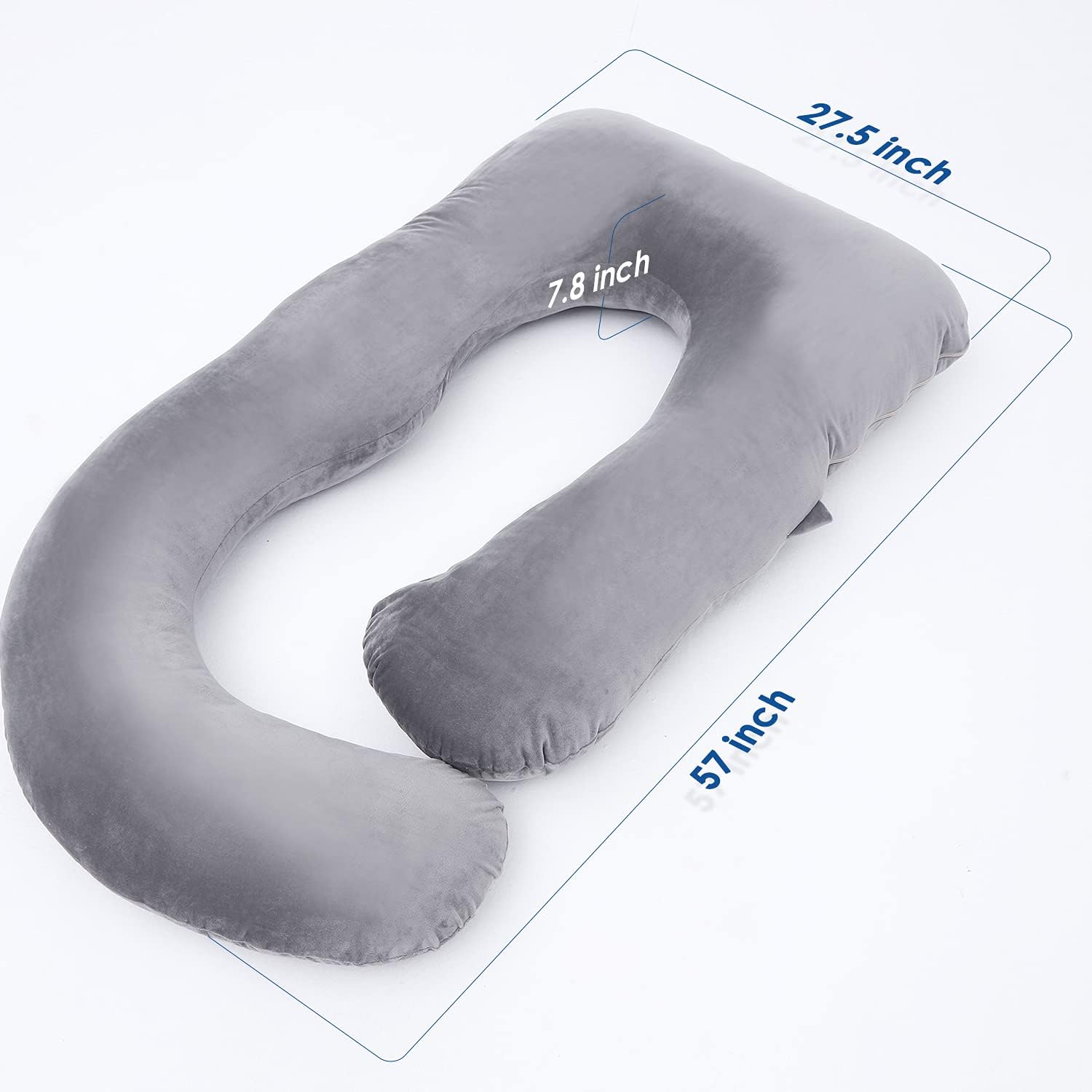 Aidiu u Shaped Pillows Pregnant Body Pillows for Sleeping, Pregnancy Pillows U Shape, Maternity Pillow, Full Body Maternity Pillow,57in, Support Back,Neck,Leg,Foot,Side Sleeper, Washable Cover, Grey: Kitchen & Dining