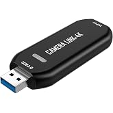 VIXLW Cam Link 4K – External Capture Card for DSLR Camcorder ActionCam as Webcam, HDMI to USB 3.0, Meet/Stream/Record in 4K60
