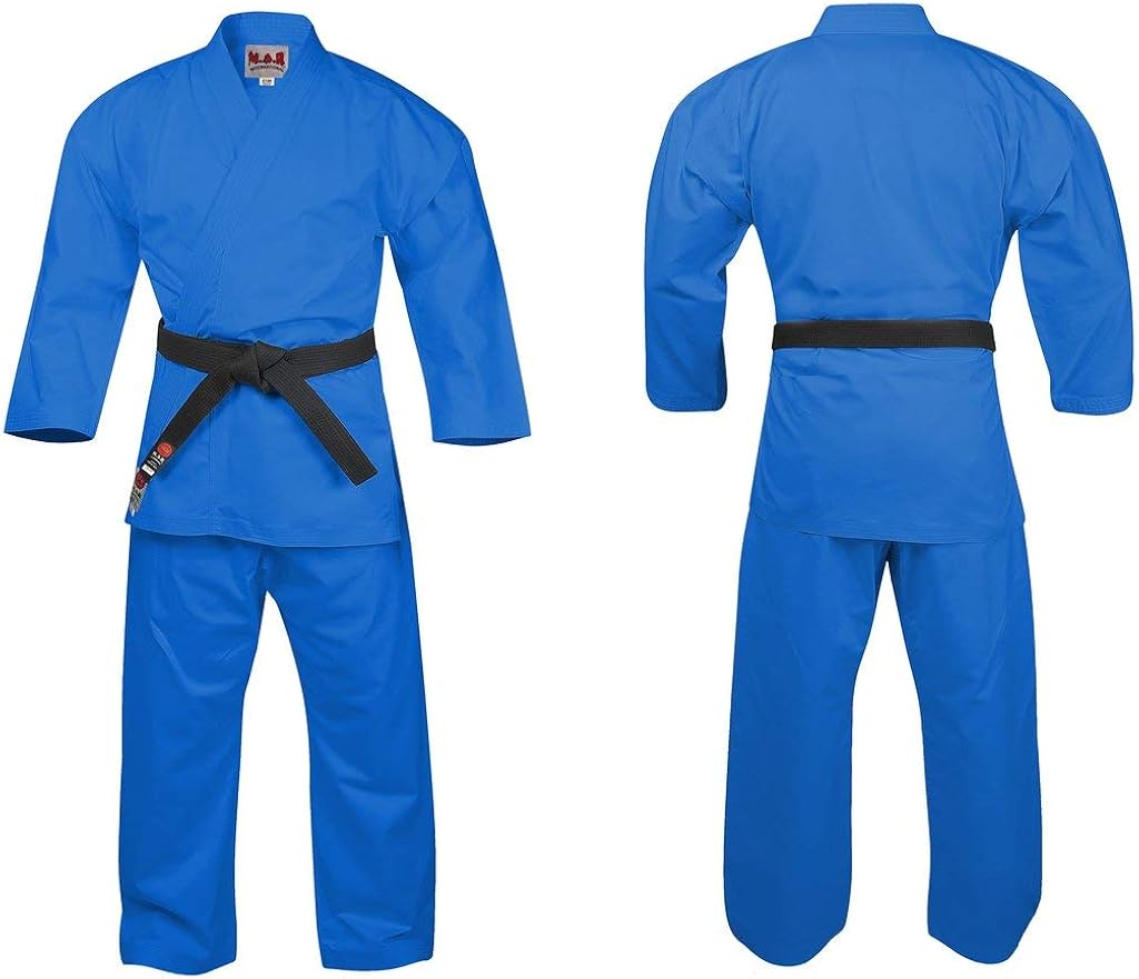 MAR Blue Tournament Karate Suit/Gi/Uniform Unisex HeavyWeight Canvas