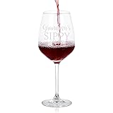 Grandma Wine Glass - Grandma’s Sippy Cup Wine Glass 15Oz, Funny Grandma Wine Glass for Mother's Day, Birthday, Christmas - Gi
