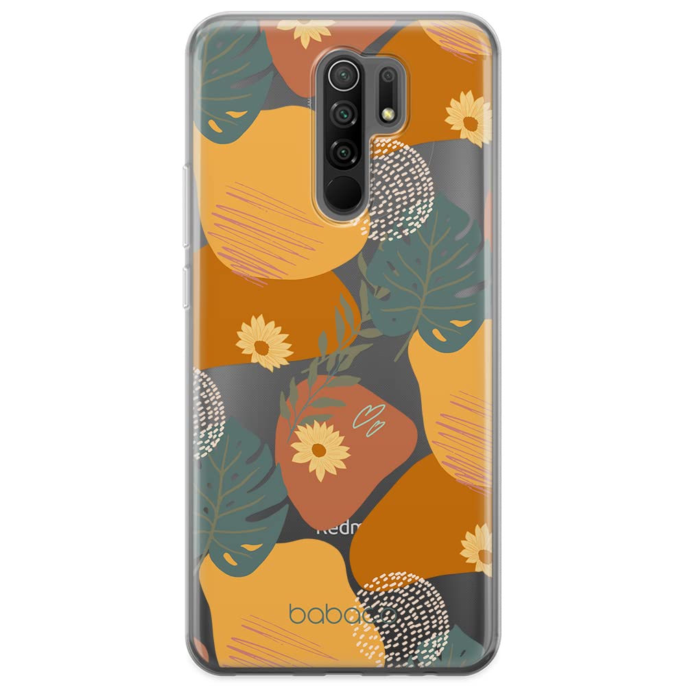 Babaco ERT GROUP mobile phone case for Xiaomi REDMI 9 original and officially Licensed pattern Plants 008 optimally adapted to the shape of the mobile phone, partially transparent