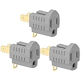 (3 Pack) 3-Prong to 2-Prong Adapter Polarized