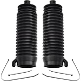 ASTARPRO - 2wd Rack and Pinion Boots for 1999-2006 Chevy Silverado 1500 | GMC Sierra 1500 Dodge Dakota Durango Nissan Quest 2pc Tie Rod Boots Replacement