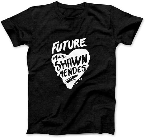 Shawn Mendes Future Mrs Shawn Mendes Love Men T Shirt Black Small Amazon Co Uk Sports Outdoors