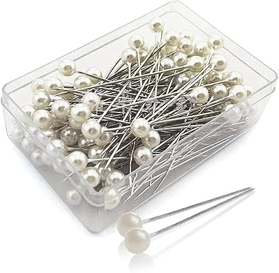 Leikedun 200PCS Pearl Pins for Flowers Wedding Bouquets Crafts 3.2cm Boxed
