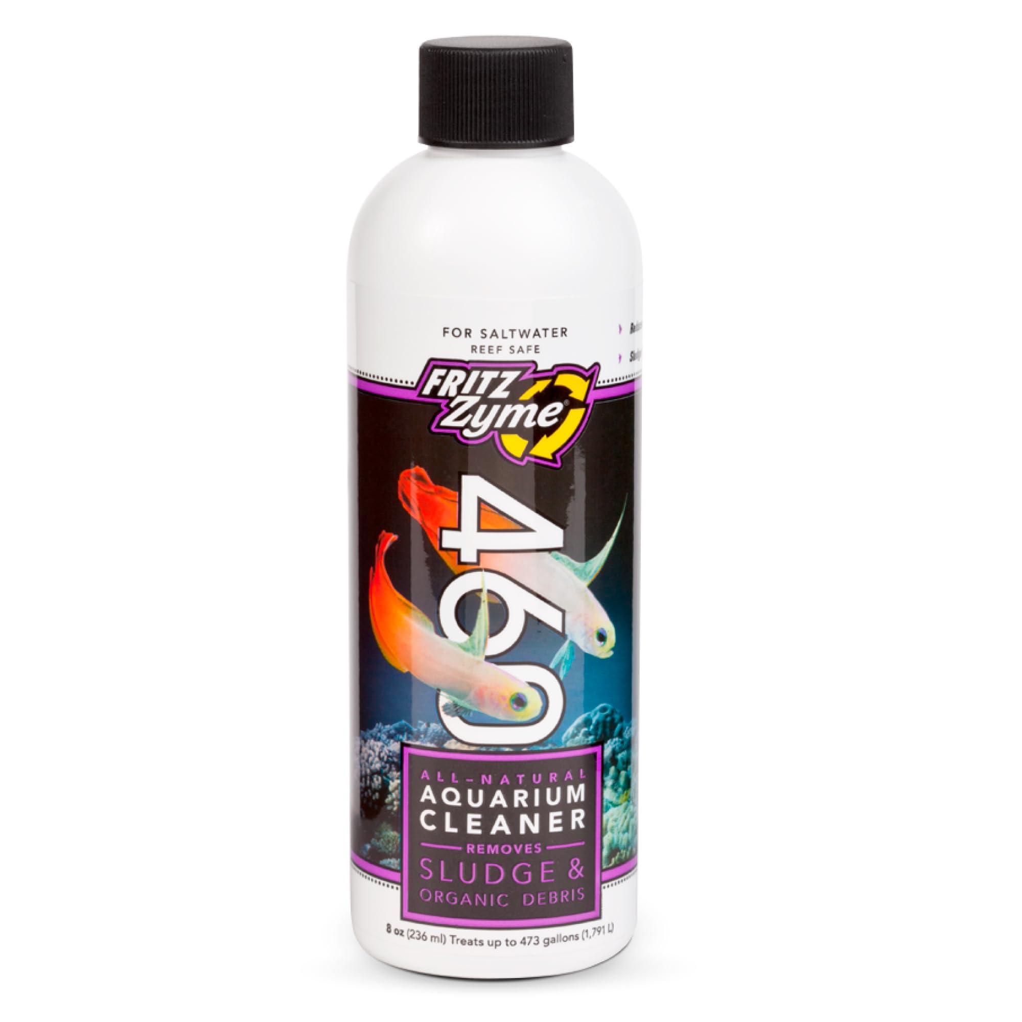 FritzZyme 460 Saltwater Biological Conditioner/Marine Aquarium Cleaner 8 oz.