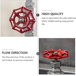 heyous 4pcs Cast Iron Valve Handle Gate Valve Ball