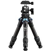 SIRUI Carbon Fiber Travel Tripod with 360° B-00K Arca-Swiss Ballhead, Mini Desktop Tripod for Mirrorless Cameras, Folded Heig