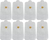 AccuMed Tens Pads Electrodes with High Conductivity, Self-Adhesive & Flexi-Mesh Backing - X-Large (4