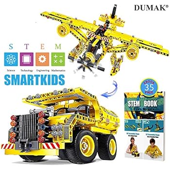 Dumak Educational Stem Toys For Boys 7 8 9 10 11 12 Years Old Girls Junior Teens Creative Vehicles Take Apart Truck Construction Engineering