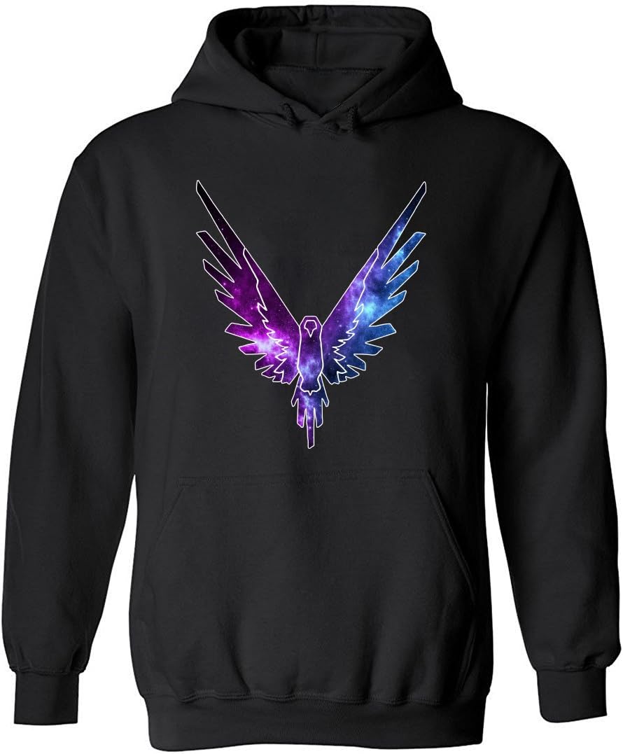 LoganPaulFun Mens Maverick Logo hoodie Logan Paul and Jake Paul Sweatshirt Parrot Logo Pullover Black