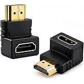 Kit Com 2 Adaptador Hdmi 90 Graus Em L Macho X Fêmea Para Tv Parede Adaptador Hdmi Macho X Fêmea