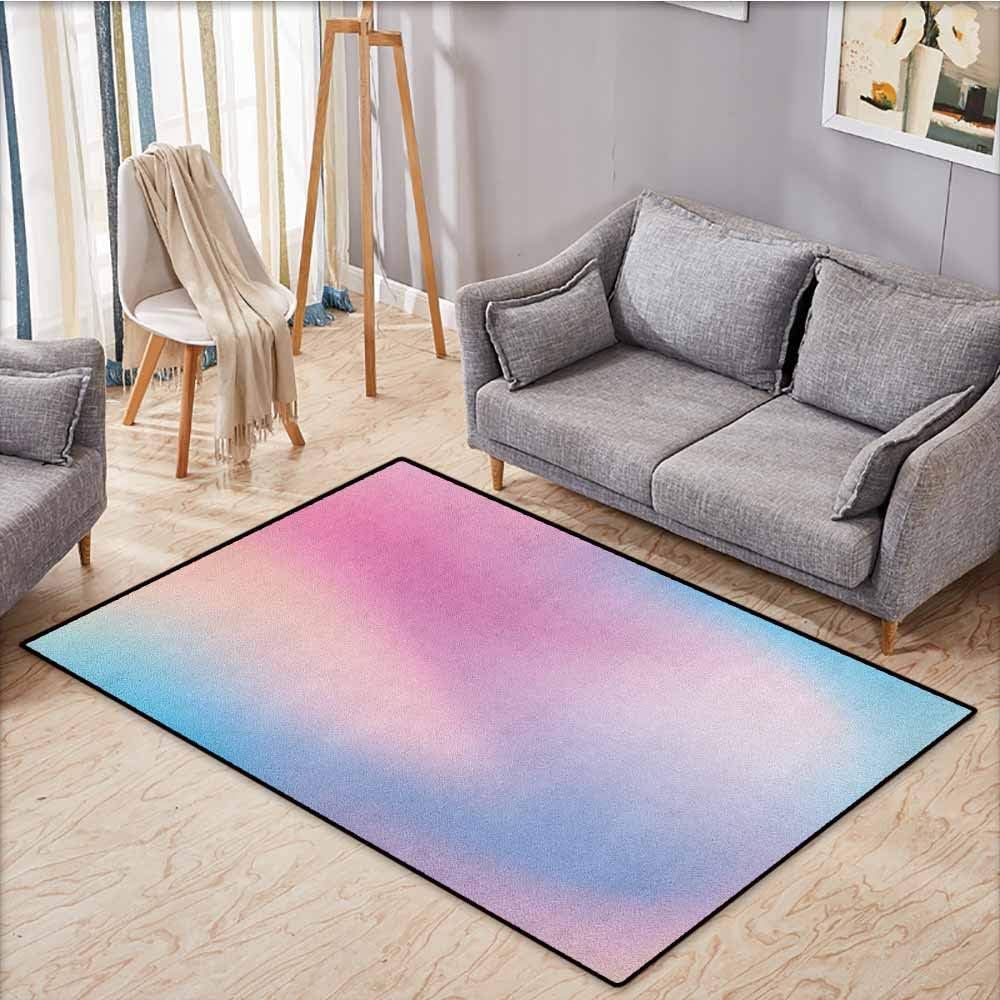Rectangular Rug,Pastel,Abstract Blurry Colors Composition Sweet Daydream Fantasy Miscellaneous