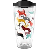 Tervis Pet Love Made in USA Double Walled Insulated Tumbler Travel Cup Keeps Drinks Cold & Hot, 24oz, Dog Pack Love