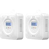 Carbon Monoxide Detectors, 2pcs CO Alarm Detector, Carbon Monoxide Alarm(Batteries NOT Included)