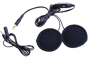 7.5ft 3.5mm Motorbike Bike Helmet Speakers for MP3 GPS and Other Music Device with An Extension Cable
