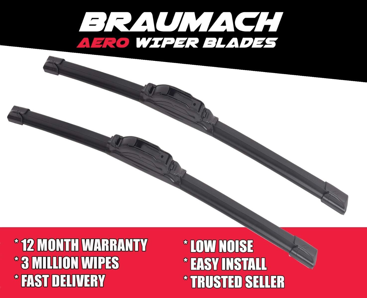 Wiper Blades Aero for Mitsubishi Pajero NS NT NW SUV 3.8 i 4WD 2009-2013