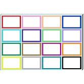 400 Pieces - Colored Name Tags Stickers Labels - 16 Colors, 3 x 2 inches