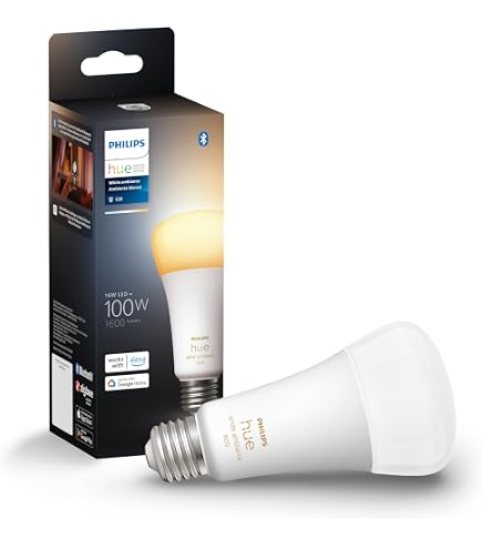Philips Hue Smart 75W A19 LED Bulb - White Ambiance Warm-to-Cool