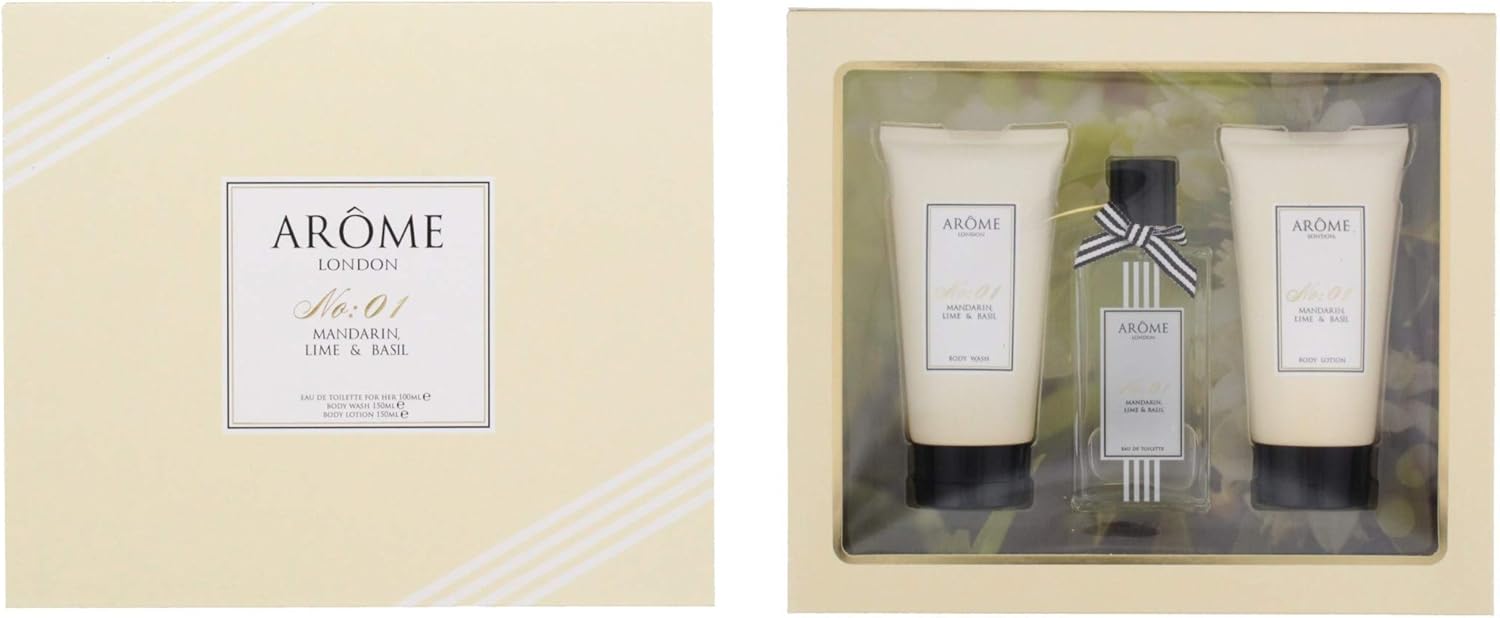 AROME London Mandarina, Lima y Albahaca No.1 Set de 3 piezas