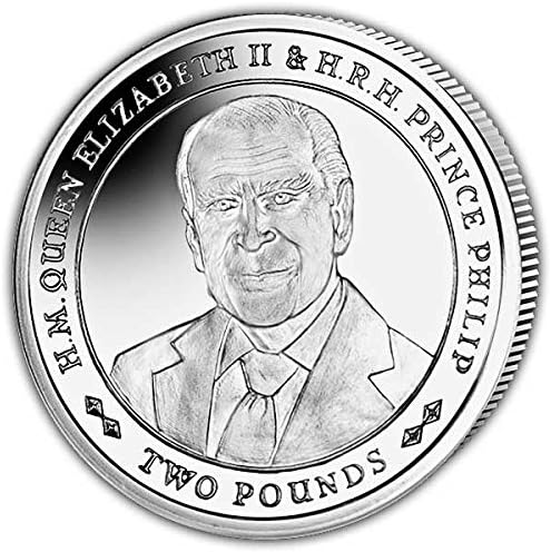 South Georgia 2017 Platinum Wedding"Prince Philip" CuNi Coin