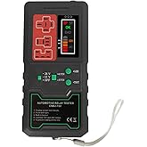 Relay Tester, 12/24V Compact Cordless Automotive Diagnostic Pro Tester, Relay Test Jumper with LED Display, Equipped with 2 B