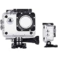 Waterproof Case Compatible with AKASO EK7000/Apexcam M80AIR/Pro Xtreme/SJCAM SJ4000/Dragon Touch Vision3 YF, Waterproof Housing Case for Action Camera with Same Button Position(Watch Install Video)
