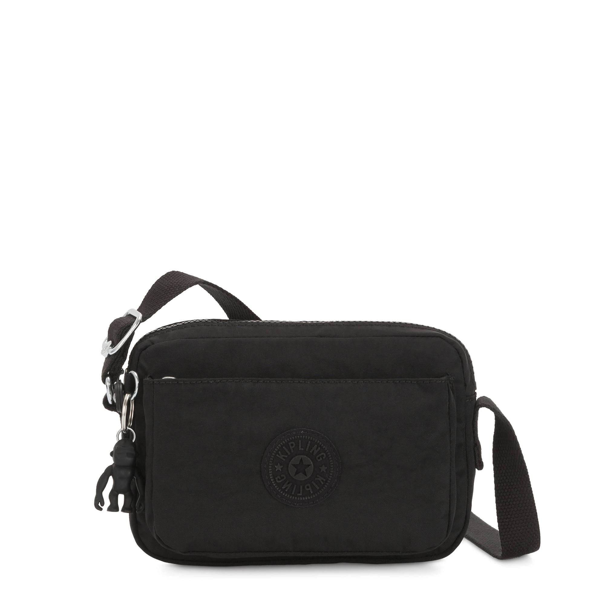 Kipling womens Women's Abanu Crossbody Handbag, Black Noir, 9.5 L x 6.75 H 3.5 D US Image