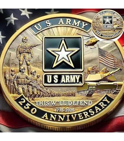 Amazon.com: United States Army 250th Anniversary Challenge Coin