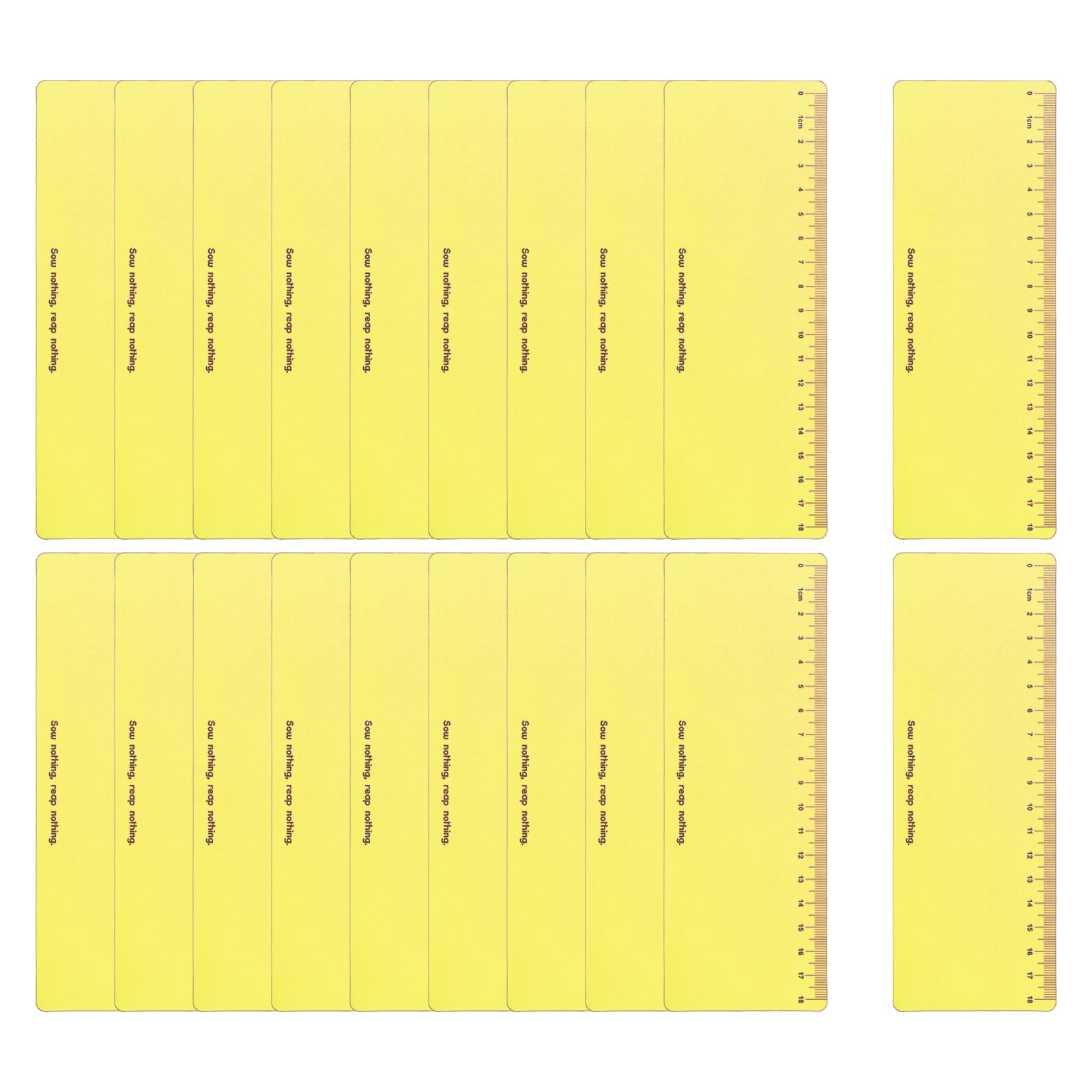 PATIKIL Guided Reading Strips, 20pcs Highlight Colored Overlay Bookmark Reading Tracking Ruler Teacher Teaching Supplies for Classroom, Yellow