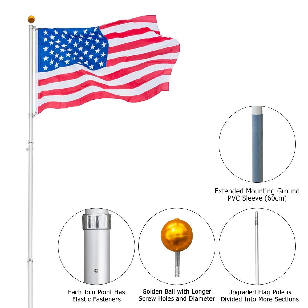 Best Garden Flag Stand 42′ Tall