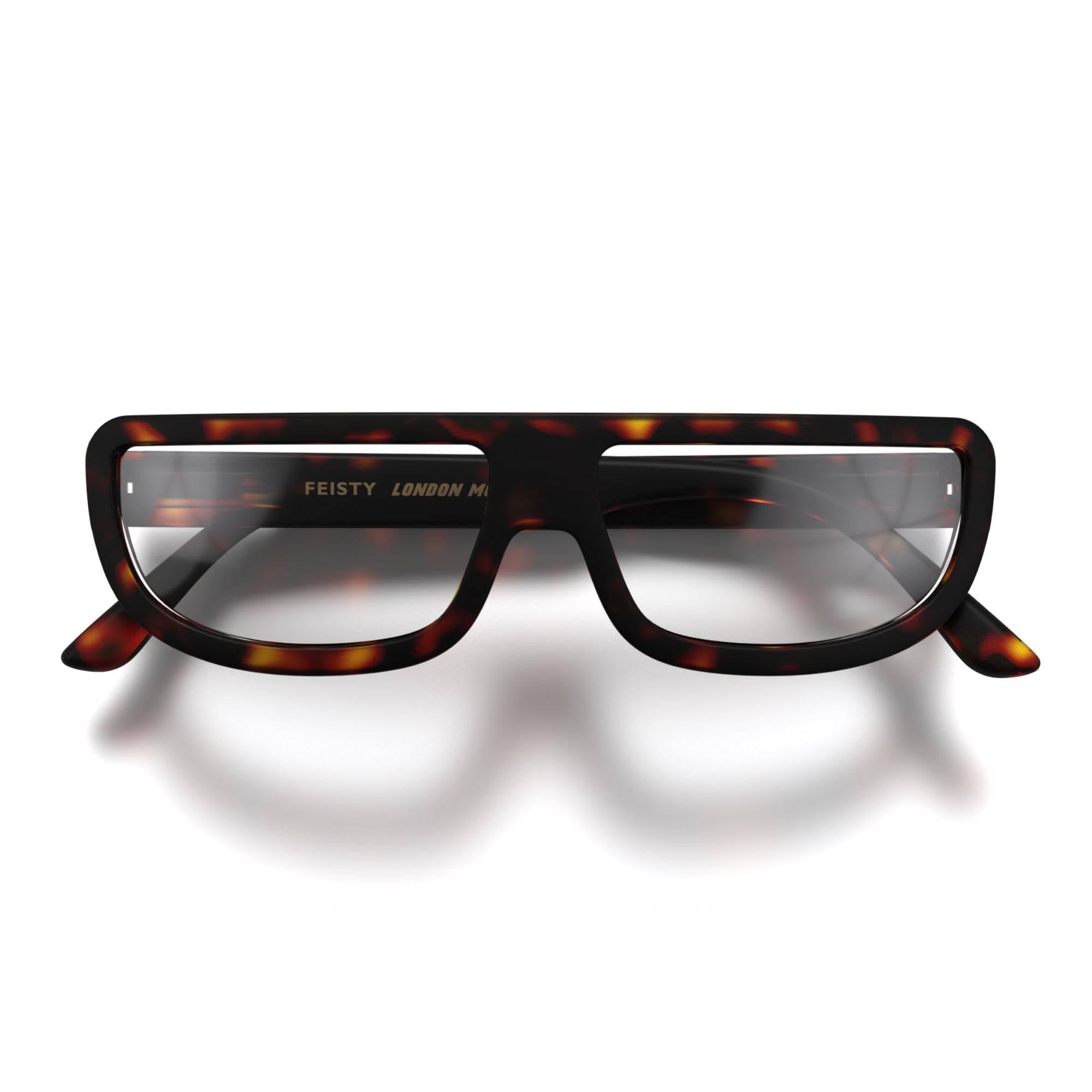 LONDON MOLE® Feisty reading glasses | Cool rectangular shaped readers | Men’s Women’s Unisex | Spring hinges