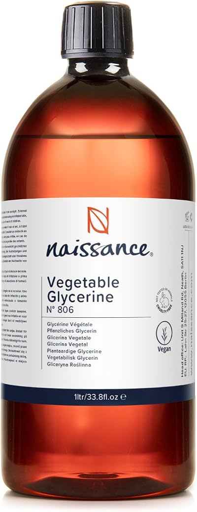 Naissance Vegetable Glycerine 1 Litre - 100% Pure & Natural Glycerin
