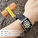 XUANTAI Watch Band for Apple Watch Series 4 44mm/42mm Paracord with Leather Adjustable Clasp for Apple Watch Series 4/3/2/1(Black 42mm M/L)