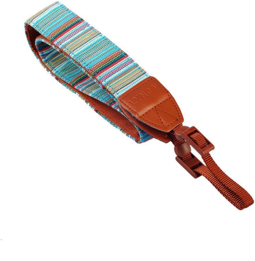LYNCA Bohemia Style Camera Shoulder Neck Strap Belt for Nikon Canon Sony Panasonic SLR DSLR Stripe