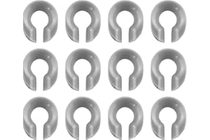 JCBIZ 12pcs Gray Safety Rope Climbing Rope Protector 13mm ID Triangle Ring for 8-14 Ropes