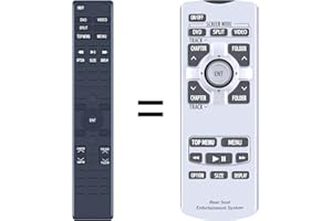 WDZP New Replace Remote Control for 2011 2012 2013 2014 Toyota Sienna Rear Entertainment Remote 86170-45070