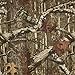 Mossy Oak Curtain for Window, Panel Curtains, Home Decor, Sheer Light Blocking Drapes for Bedroom & Living Room, Dark Forest Green, Camouflage Design, 2 Panels Set (84