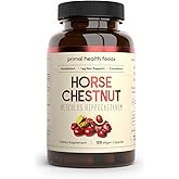 Primal Health Foods Horse Chestnut Extract 500 mg 120 Servings | Varicose Veins and Blood Vein Health | Vegetarian, Non-GMO & Gluten Free