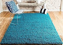 Unique Loom Solid Shag Collection Area Rug