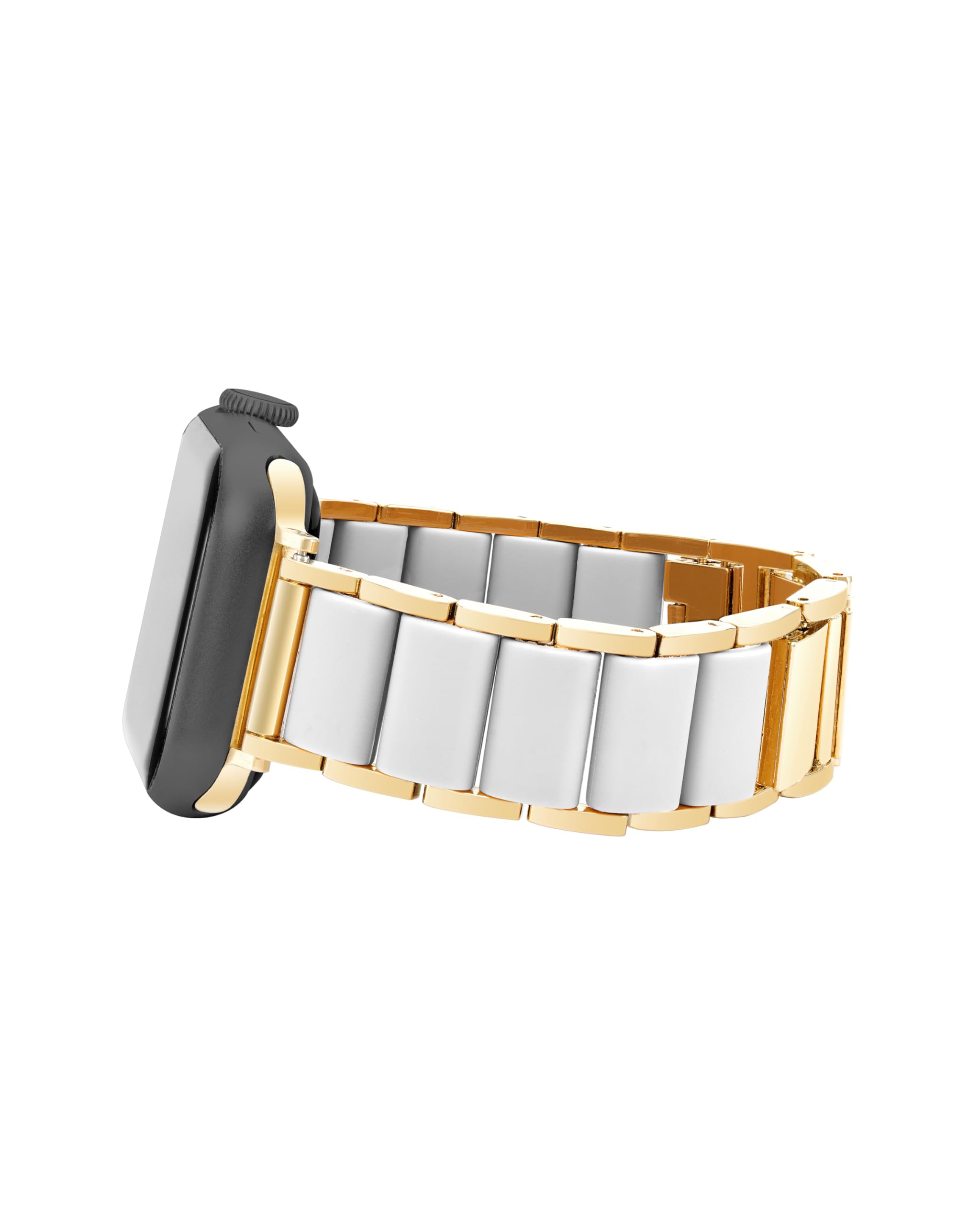 Anne Klein Silicone Fashion Bracelet for Apple Watch, Secure, Adjustable, Apple Watch Replacement Band, Fits Most Wrists