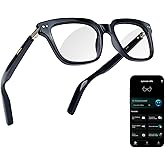 OICIIDO AI Smart Glasses for Men and Women – Powered by ChatGPT, Bluetooth Translation Glasses with 164 Languages, Photochromic Lens, Music Playback/Hands-Free Calling, UV/Blue Light Protection Black