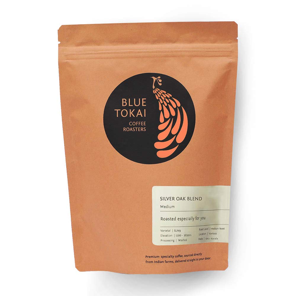 Blue Tokai Coffee Roasters Silver Oak Cafe Blend (Medium Roast) (Home