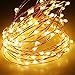 Solar String Lights,Sogrand Outdoor Garden Decorative Light 200 LED Copper Wire Warm White LED Landscape Lighting for Party Festival Patio Yard