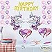 Sunba Youth Unicorn Party Supplies Set Birthday Decorations for Kids- Glitter Unicorn Headband for Girls,Gold Happy Birthday Banner, Latex Foil balloons,52 pcs Unicorn Party Decor…