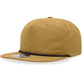 5 Panel High Profile Relaxed Cotton Blend Rope Hat