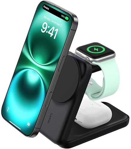 Amazon.com: Belkin Magnetic 2-in-1 Lightning Charging Dock for